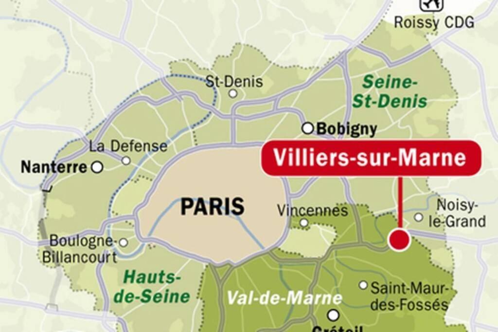 Logement Cosy Proche Paris Et Disneyland วิลลิเยร์-ซูร์-มาร์น ภายนอก รูปภาพ